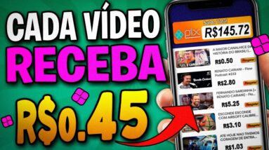 APP para GANHAR DINHEIRO ASSISTINDO VIDEOS - R$0.48 por Vídeo - App para Ganhar Dinheiro de Verdade