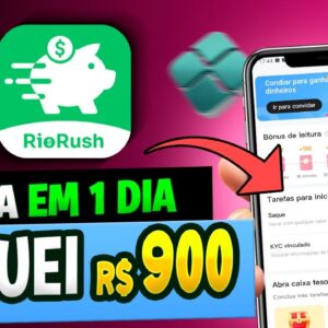 APP para GANHAR DINHEIRO via PIX 👉Pagou R$900 em 1 Dia😱 App para Ganhar Dinheiro Assistindo Vídeos