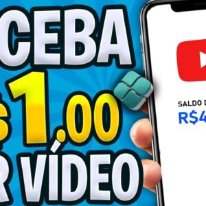 [Ganhe R$1.00 por VÃ­deoðŸ˜²] APP para GANHAR DINHEIRO ASSISTINDO VIDEOS | App Pagando via Pix