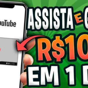 MELHOR APP para GANHAR DINHEIRO ASSISTINDO VIDEOS de GRAÃ‡AðŸ˜± Pagou R$100 em 1 diaðŸ’¸ App Pagando