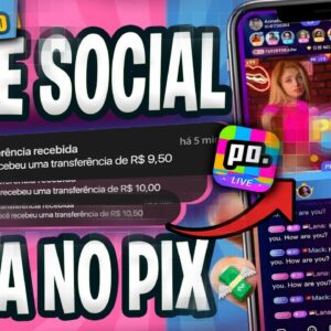 *Nova* REDE SOCIAL PAGANDO no PIX💸 App para Ganhar Dinheiro via Pix💰 Poppo Live Como Funciona?