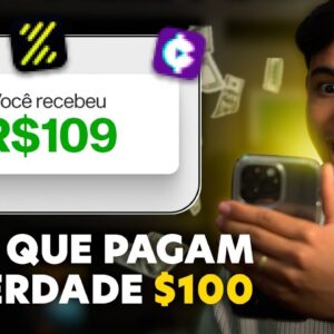 3 NOVOS APLICATIVOS PARA GANHAR DINHEIRO NA INTERNET PELO CELULAR - $100 Por Dia (Dinheiro online)