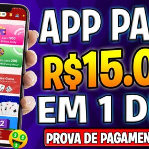 APP para GANHAR DINHEIRO de VERDADE 👉Pagou R$15 em 1 Dia🤑 App Pagando no PayPal Prova de Pagamento