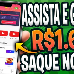 APP para GANHAR DINHEIRO ASSISTINDO VIDEOS🤑Ganhe R$1.60💰 App para Ganhar Dinheiro via Pix