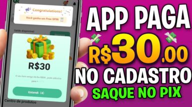 APP PAGANDO no CADASTRO 2024 ➡Baixe Hoje e Saque Amanhã R$30💸 App para Ganhar Dinheiro via Pix